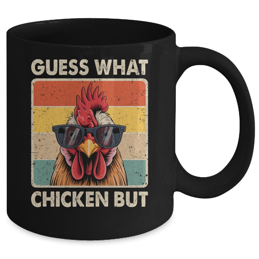 Funny Chicken Farmer Farming Guess What Chicken Butt Mug | teecentury