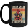 Funny Chicken Farmer Farming Guess What Chicken Butt Mug | teecentury
