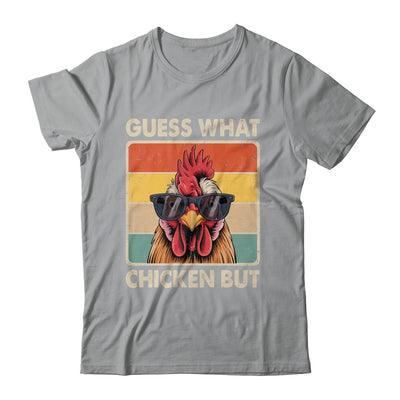 Funny Chicken Farmer Farming Guess What Chicken Butt Shirt & Tank Top | teecentury