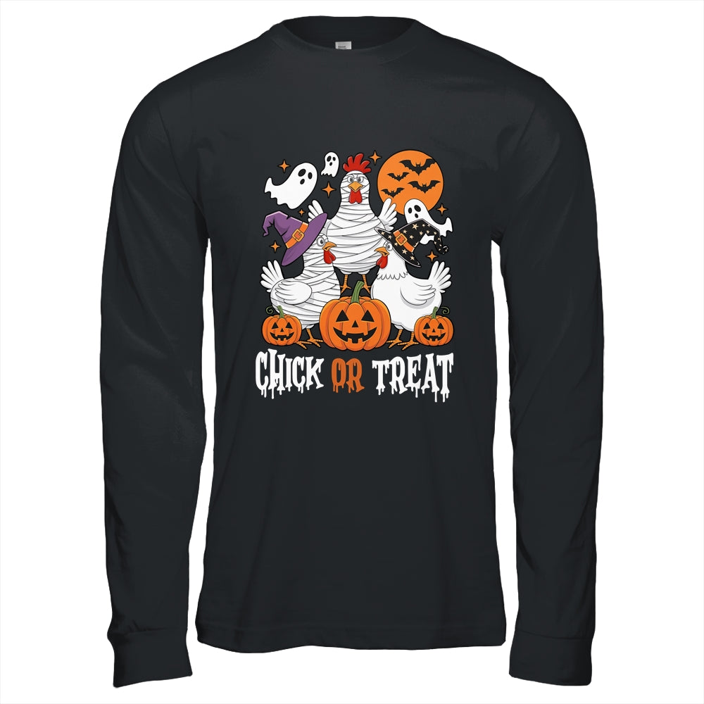 Funny Chicken Halloween Chick Or Treat Women Men Shirt & Hoodie | teecentury