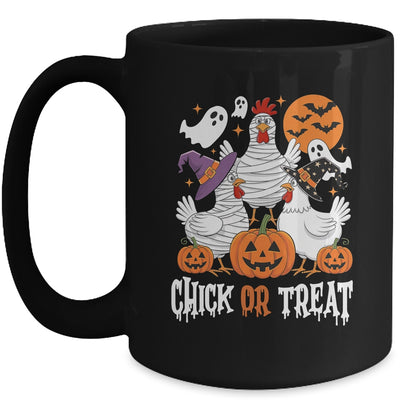 Funny Chicken Halloween Chick Or Treat Women Men Mug | teecentury