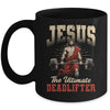 Funny Christian Workout Gym Jesus The Ultimate Deadlift Mug | teecentury