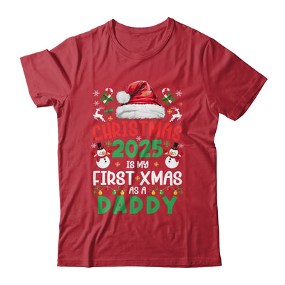 Funny Christmas 2025 Is My First Xmas As A Daddy Family Shirt & Sweatshirt | teecentury