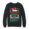 Funny Christmas 2025 Is My First Xmas As A Daddy Family Shirt & Sweatshirt | teecentury