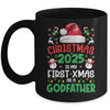 Funny Christmas 2025 Is My First Xmas As A Godfather Family Mug | teecentury