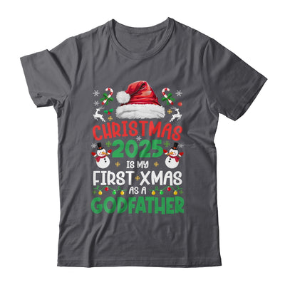 Funny Christmas 2025 Is My First Xmas As A Godfather Family Shirt & Sweatshirt | teecentury