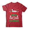 Funny Christmas 2025 Is My First Xmas As A Godfather Family Shirt & Sweatshirt | teecentury