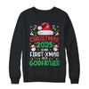 Funny Christmas 2025 Is My First Xmas As A Godfather Family Shirt & Sweatshirt | teecentury