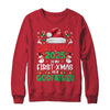 Funny Christmas 2025 Is My First Xmas As A Godfather Family Shirt & Sweatshirt | teecentury