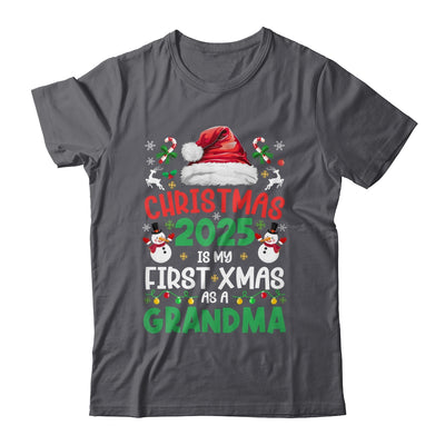 Funny Christmas 2025 Is My First Xmas As A Grandma Family Shirt & Sweatshirt | teecentury
