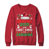 Funny Christmas 2025 Is My First Xmas As A Grandma Family Shirt & Sweatshirt | teecentury
