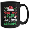 Funny Christmas 2025 Is My First Xmas As A Grandpa Family Mug | teecentury