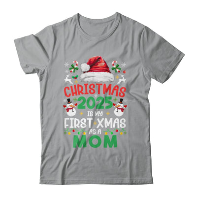 Funny Christmas 2025 Is My First Xmas As A Mom Family Shirt & Sweatshirt | teecentury