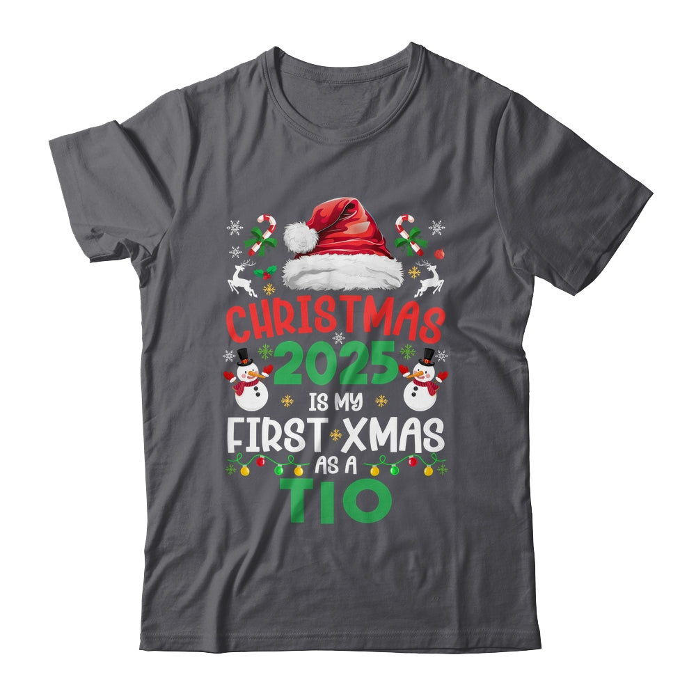Funny Christmas 2025 Is My First Xmas As A Tio Family Shirt & Sweatshirt | teecentury