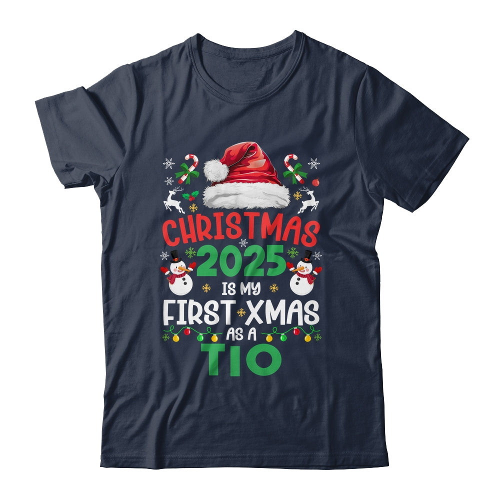 Funny Christmas 2025 Is My First Xmas As A Tio Family Shirt & Sweatshirt | teecentury