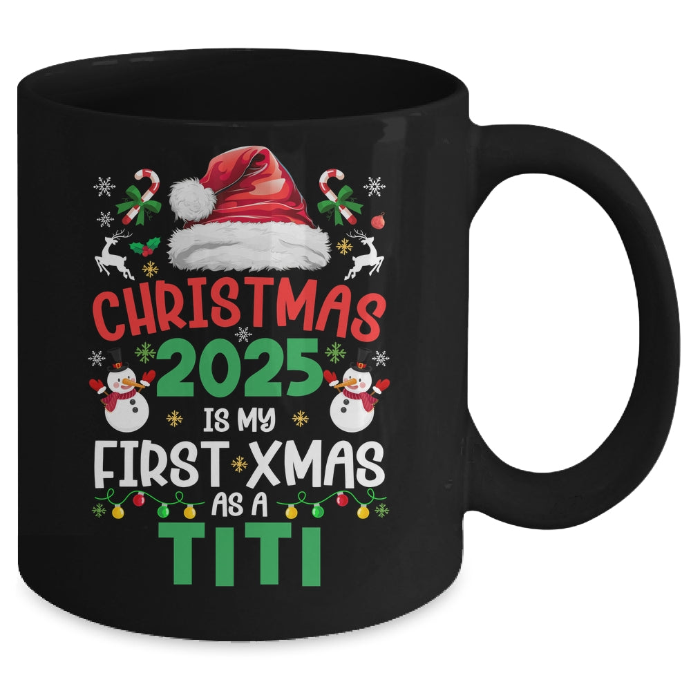 Funny Christmas 2025 Is My First Xmas As A Titi Family Mug | teecentury