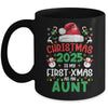 Funny Christmas 2025 Is My First Xmas As An Aunt Family Mug | teecentury