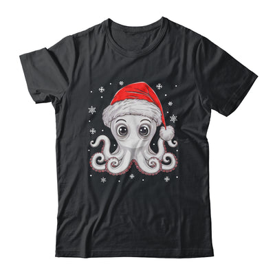 Funny Christmas Octopus Santa Hat Octopus Lovers Men Women Shirt & Sweatshirt | teecentury