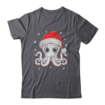Funny Christmas Octopus Santa Hat Octopus Lovers Men Women Shirt & Sweatshirt | teecentury