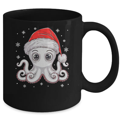 Funny Christmas Octopus Santa Hat Octopus Lovers Men Women Mug | teecentury