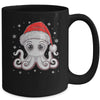 Funny Christmas Octopus Santa Hat Octopus Lovers Men Women Mug | teecentury