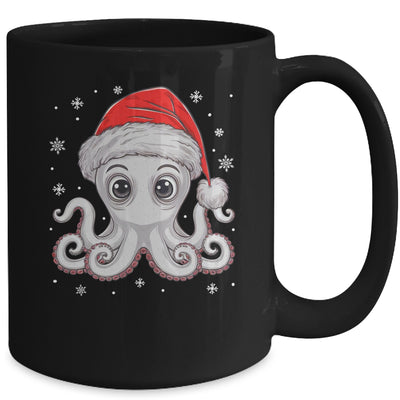 Funny Christmas Octopus Santa Hat Octopus Lovers Men Women Mug | teecentury