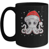 Funny Christmas Octopus Santa Hat Octopus Lovers Men Women Mug | teecentury
