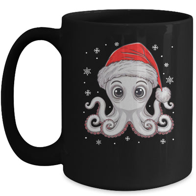Funny Christmas Octopus Santa Hat Octopus Lovers Men Women Mug | teecentury