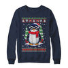 Funny Christmas Penguin With Sunglasses Ugly Christmas Shirt & Sweatshirt | teecentury