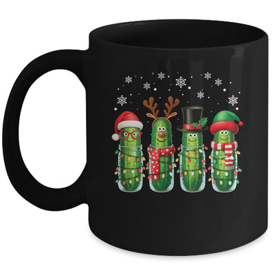 Funny Christmas Pickle Squad Santa Hat Xmas Pickles Lover Mug | teecentury
