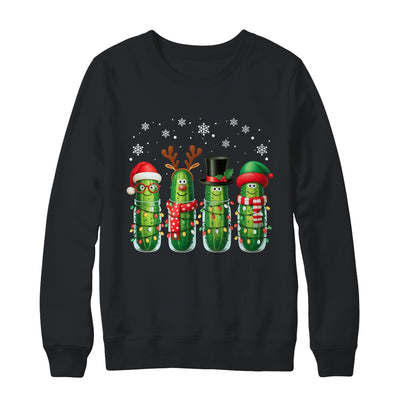 Funny Christmas Pickle Squad Santa Hat Xmas Pickles Lover Shirt & Sweatshirt | teecentury