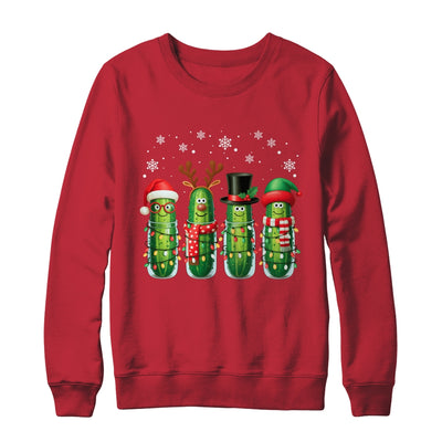Funny Christmas Pickle Squad Santa Hat Xmas Pickles Lover Shirt & Sweatshirt | teecentury