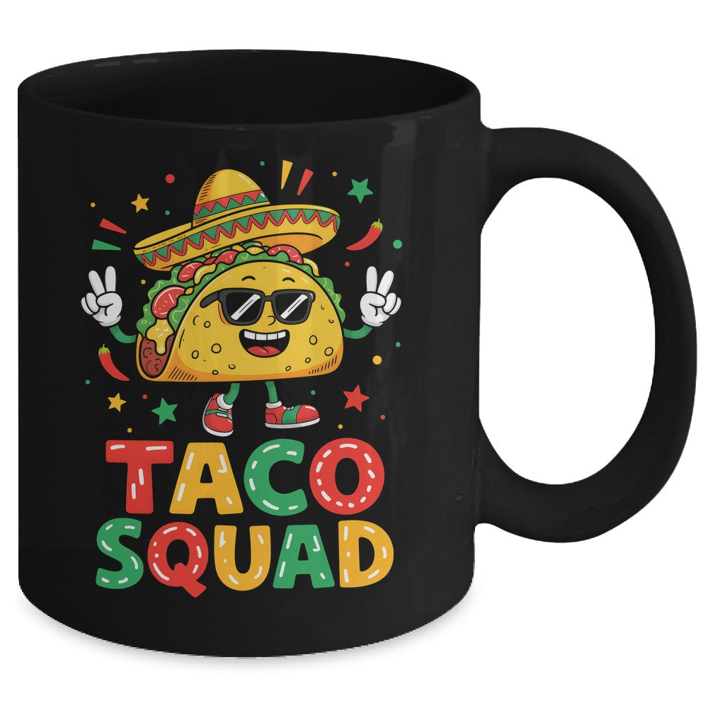 Funny Cinco De Mayo Funny Taco Squad Sombrero Hat Men Women Mug | teecentury