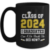 Funny Class Of 2024 I Graduated Can I Go Back To Bed Now Mug | teecentury