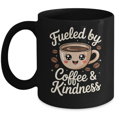 Funny Coffee Lover Fueled By Coffee And Kindness Men Women Mug | teecentury