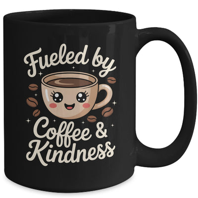 Funny Coffee Lover Fueled By Coffee And Kindness Men Women Mug | teecentury