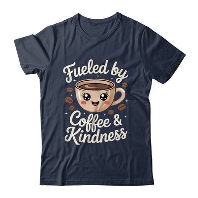 Funny Coffee Lover Fueled By Coffee And Kindness Men Women Shirt & Tank Top | teecentury