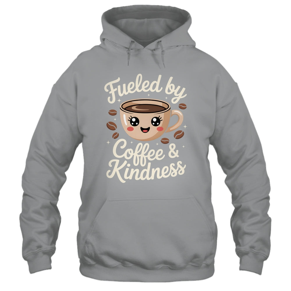 Funny Coffee Lover Fueled By Coffee And Kindness Men Women Shirt & Tank Top | teecentury