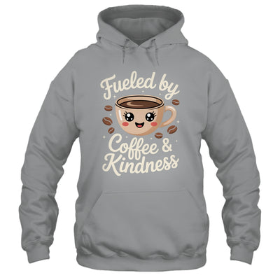 Funny Coffee Lover Fueled By Coffee And Kindness Men Women Shirt & Tank Top | teecentury