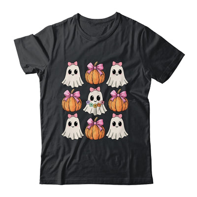 Funny Coquette Bow Pumpkin Halloween Ghost Spooky Season Shirt & Sweatshirt | teecentury