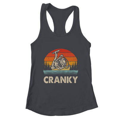 Funny Cranky Fishing Reel Humor Ideas Fishermen Vintage Shirt & Tank Top | teecentury