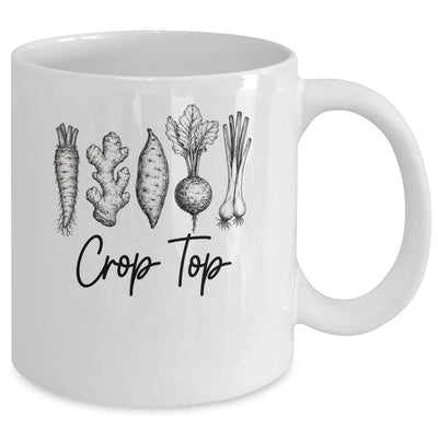 Funny Crop Top Gardening Pun Vegetable Art Gardeners Women Mug | teecentury