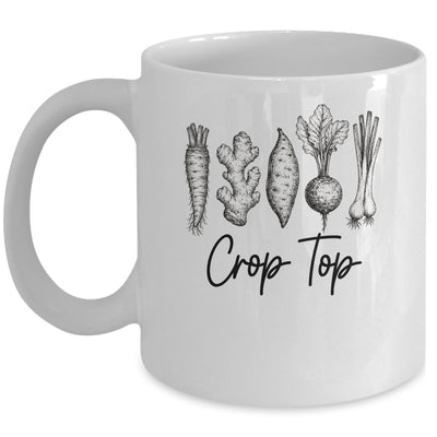 Funny Crop Top Gardening Pun Vegetable Art Gardeners Women Mug | teecentury