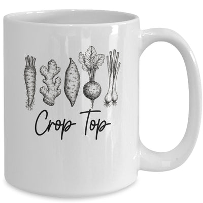 Funny Crop Top Gardening Pun Vegetable Art Gardeners Women Mug | teecentury