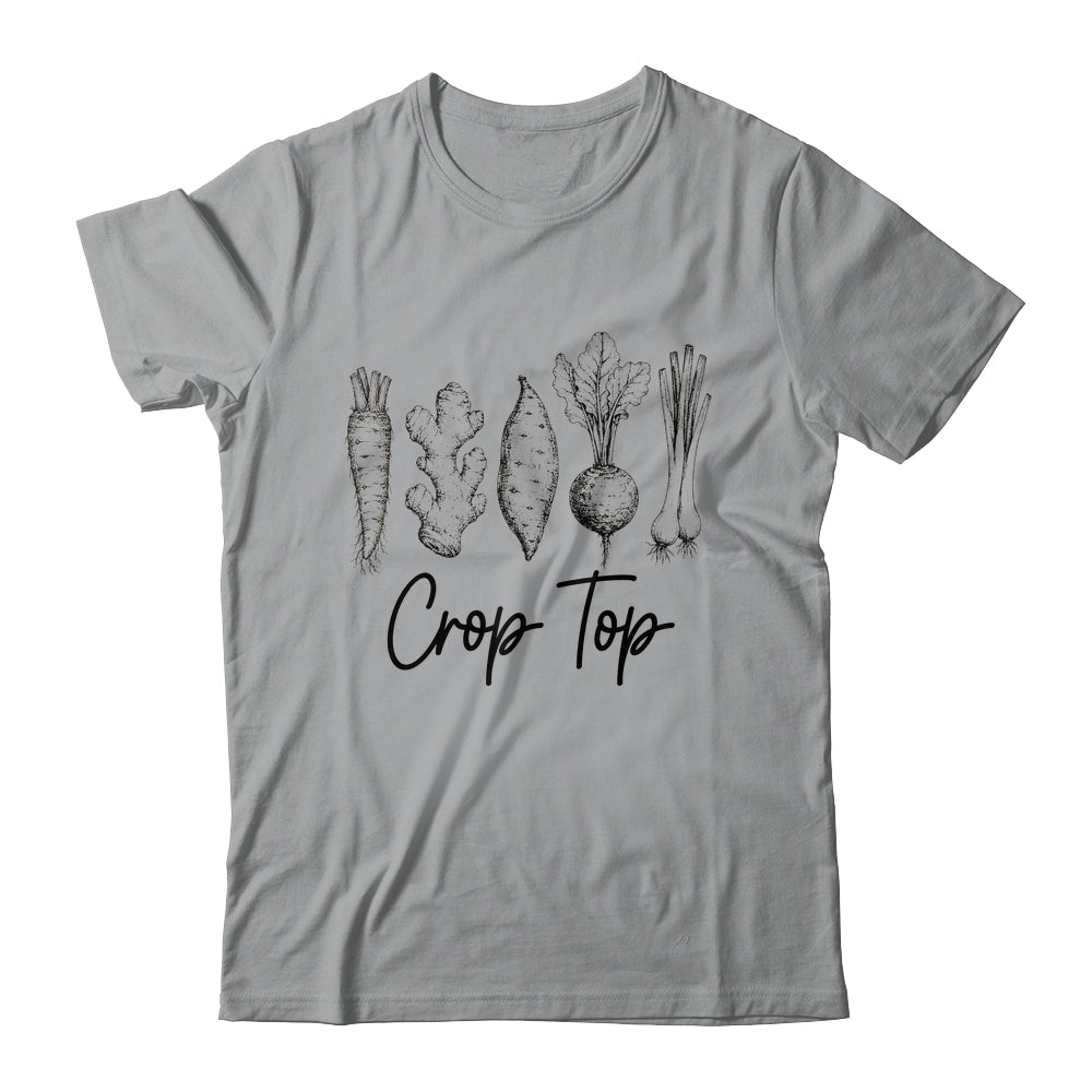Funny Crop Top Gardening Pun Vegetable Art Gardeners Women Shirt & Tank Top | teecentury