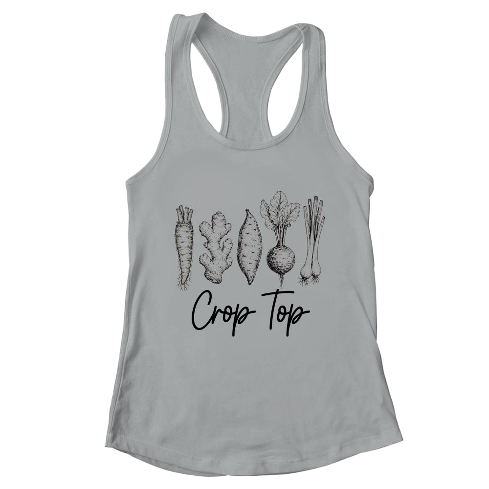 Funny Crop Top Gardening Pun Vegetable Art Gardeners Women Shirt & Tank Top | teecentury