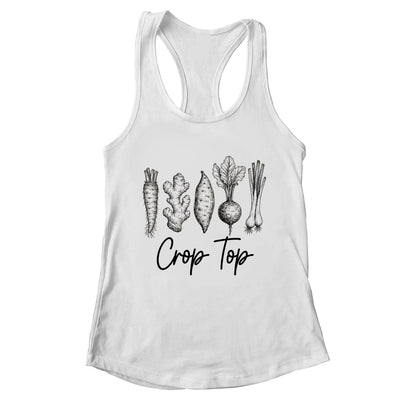Funny Crop Top Gardening Pun Vegetable Art Gardeners Women Shirt & Tank Top | teecentury