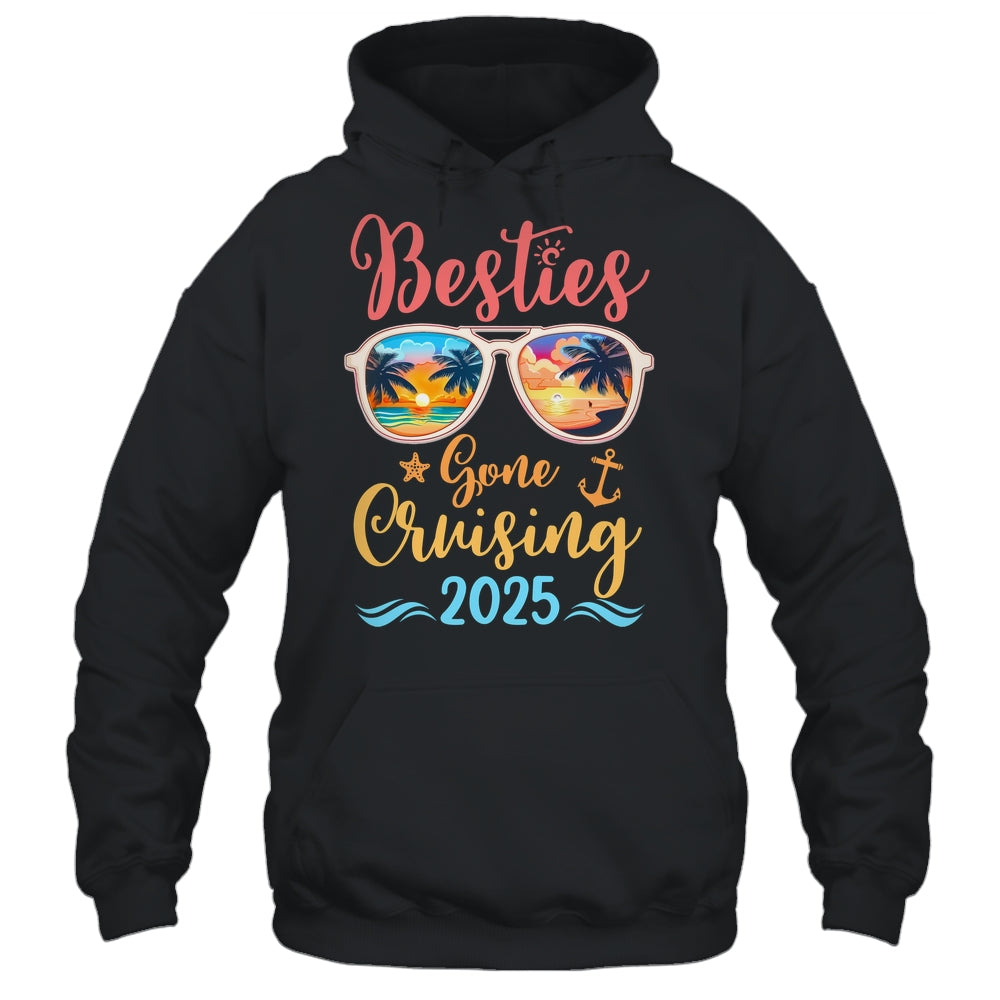 Funny Cruising Friends Squad 2025 Besties Gone Cruising Shirt & Tank Top | teecentury