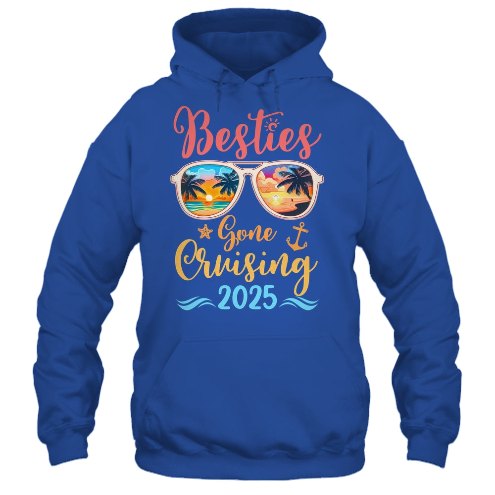 Funny Cruising Friends Squad 2025 Besties Gone Cruising Shirt & Tank Top | teecentury