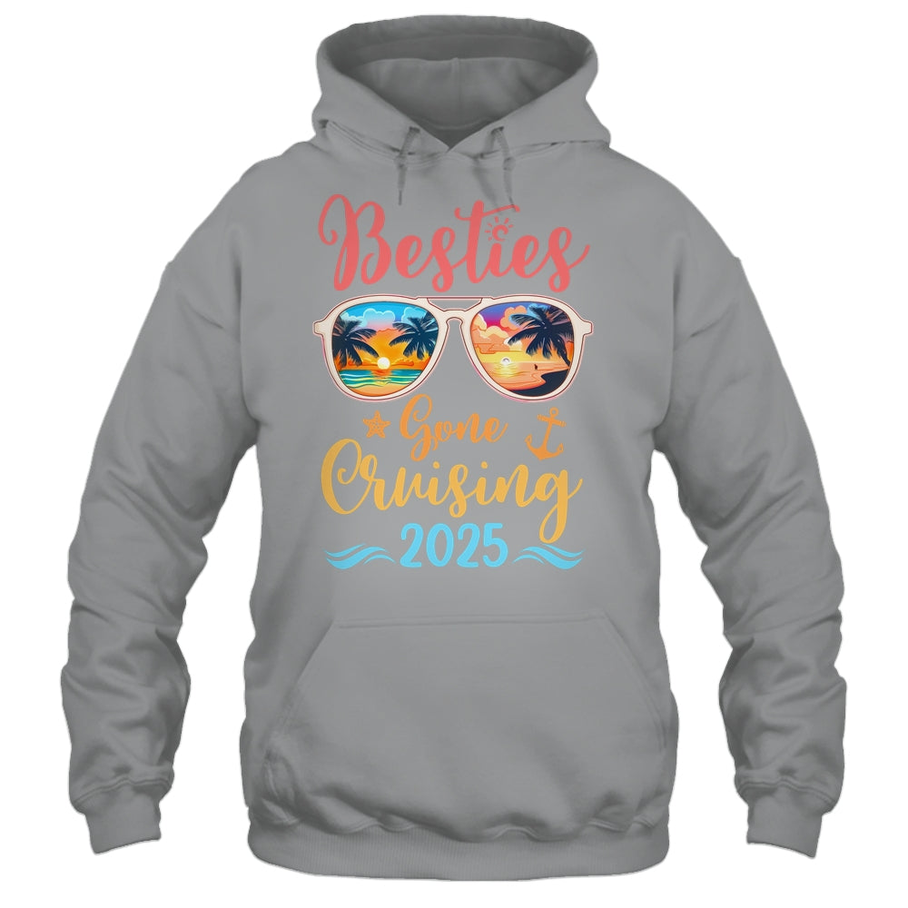Funny Cruising Friends Squad 2025 Besties Gone Cruising Shirt & Tank Top | teecentury
